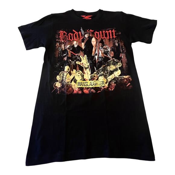 NEW Body Count MANSLAUGHTER TOUR Graphic T SHIRT MED TEE Mens Womens 100% Cotton - Picture 2 of 8